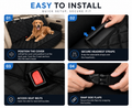 Quilted Dog Car Seat Cover - Waterproof & Scratch-Resistant Back Seat Protector
