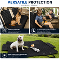 Quilted Dog Car Seat Cover - Waterproof & Scratch-Resistant Back Seat Protector
