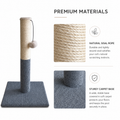 20-Inch Cat Scratching Post with Sisal Toy Board and Pad