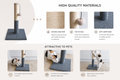 20-Inch Cat Scratching Post with Sisal Toy Board and Pad